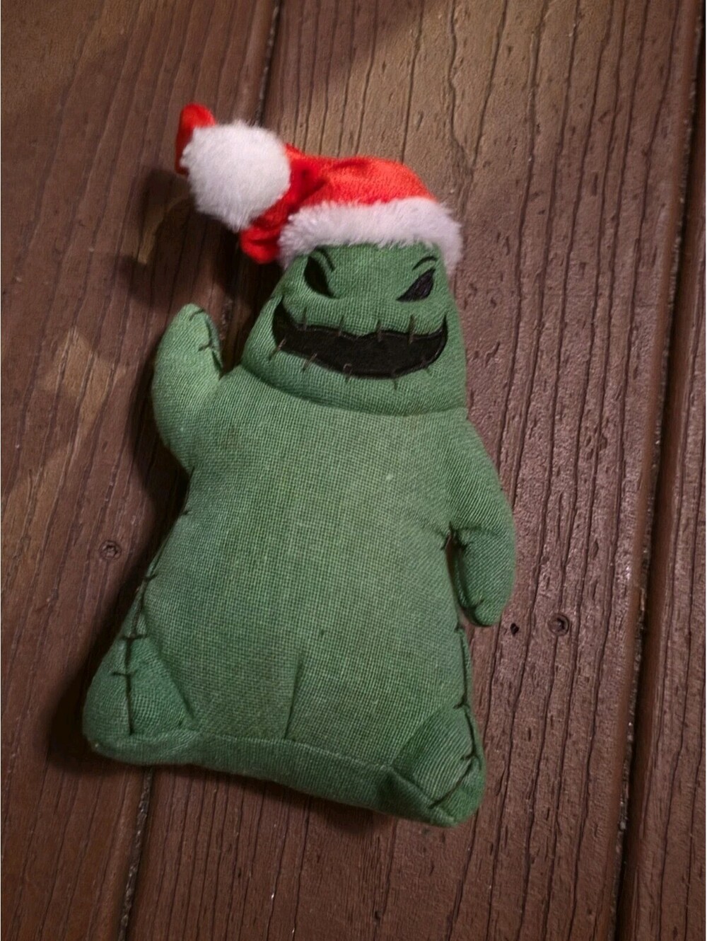 A Nightmare Before Christmas Oogie Boogie 7" Mini Plush with Santa Hat